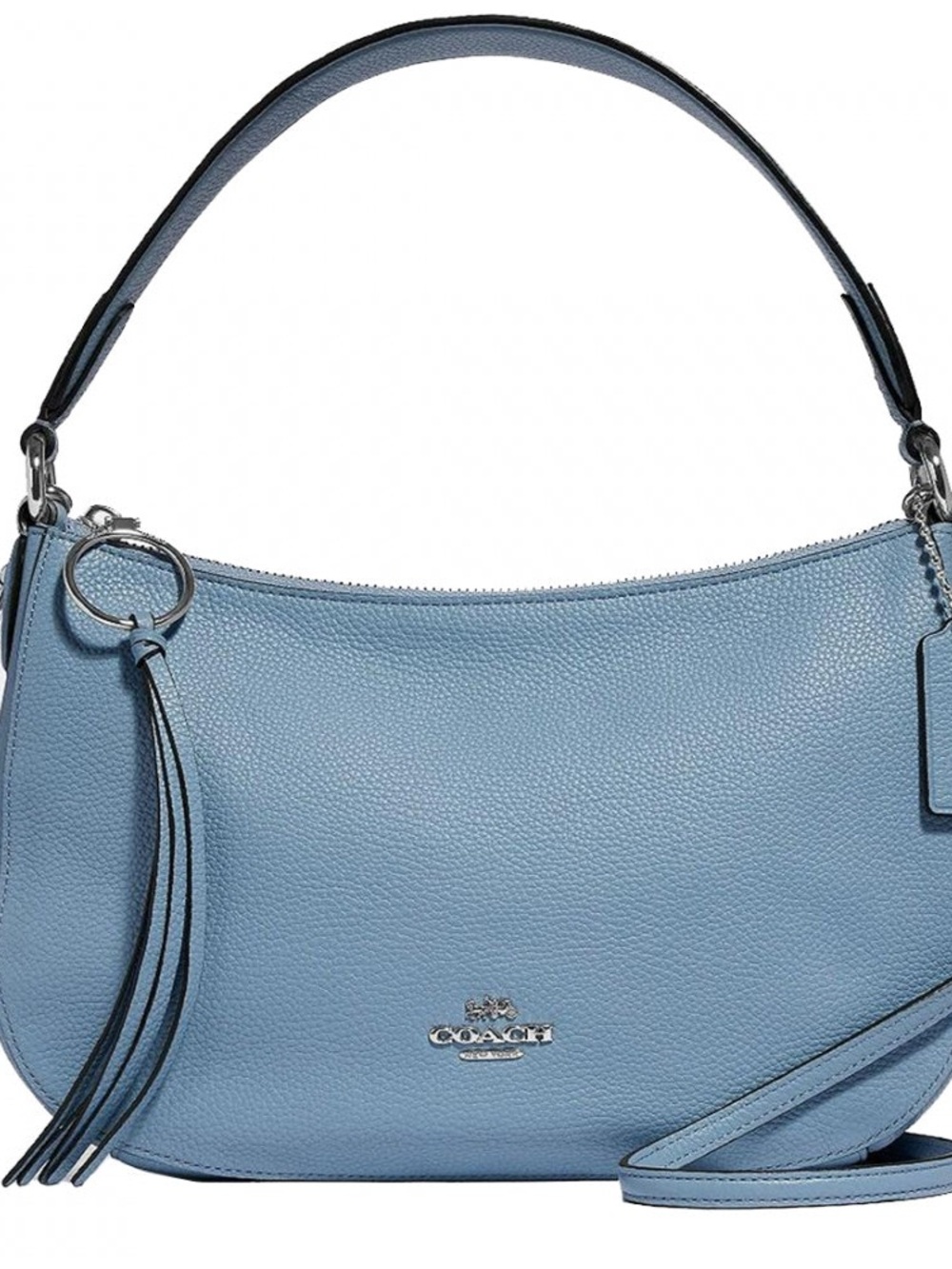 Coach Sutton Crossbody Bag in Slate Blue with Silver Hardware